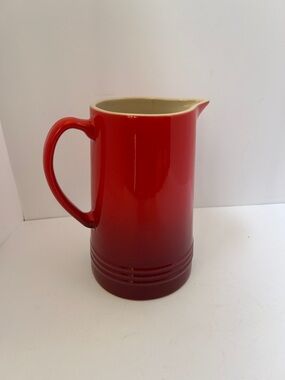 Le Creuset Red Ceramic Pitcher